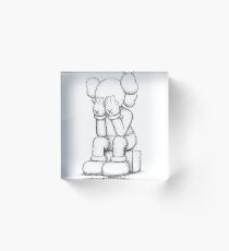 Kaws traurig Acrylblock
