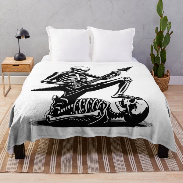 Item preview, Cool Rock Lover, Skeleton Playing Electric Guitar, Halloween 2025 designed and sold by ArtByKatti.