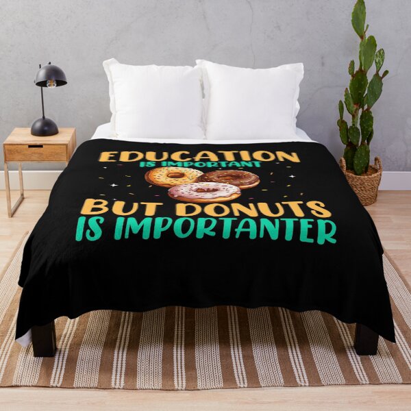 Item preview, Education Is Important but Donuts Is Importanter, Counselor Teacher ADHD Mental Health, Special Education Teacher, Sarcastic Teacher, Donuts Lover designed and sold by behindthefacts.