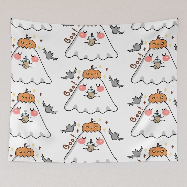 Item preview, Bubble Milk Tea Ghost, Coffee Ghost, Cute Halloween Ghost designed and sold by MaypanaShop.