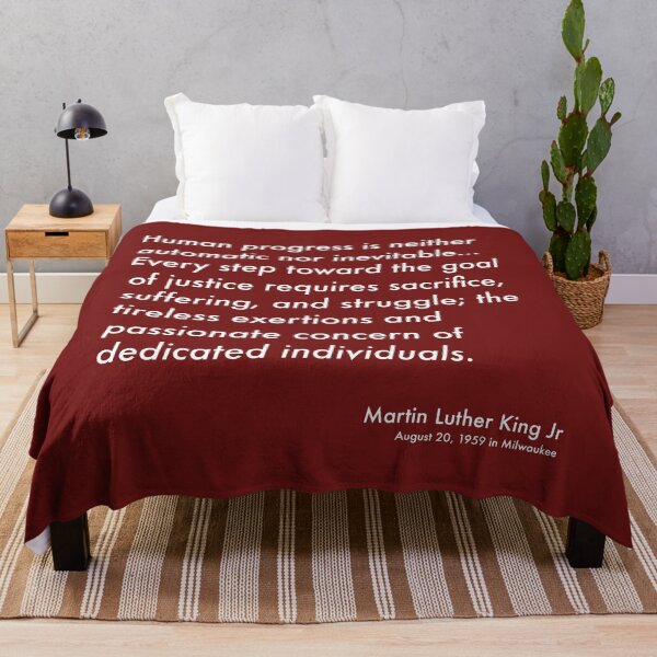 Item preview, Progress - MLK Quote (white text) designed and sold by EmiMills.