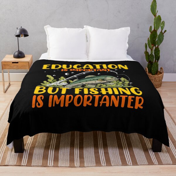 Item preview, Education Is Important but Fishing Is Importanter, Counselor Teacher ADHD Mental Health, Special Education Teacher, Sarcastic Teacher, Nature Lover designed and sold by behindthefacts.