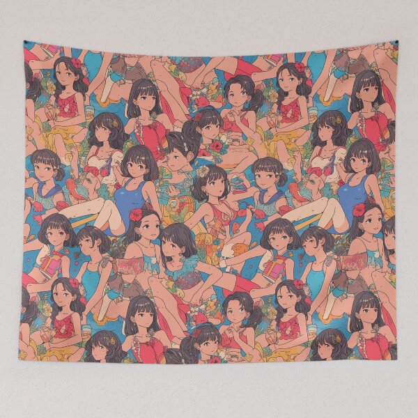 Item preview, Anime Summer Vibes Collage designed and sold by KazyWeeb.