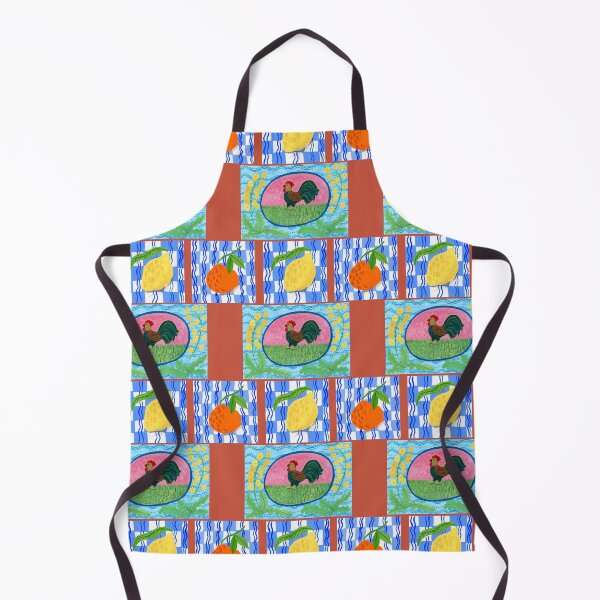 Item preview, Rooster and Citrus Pattern by Jemma Jamie Skidmore | Farmhouse Fresh Design designed and sold by Jemma Jamie Skidmore.