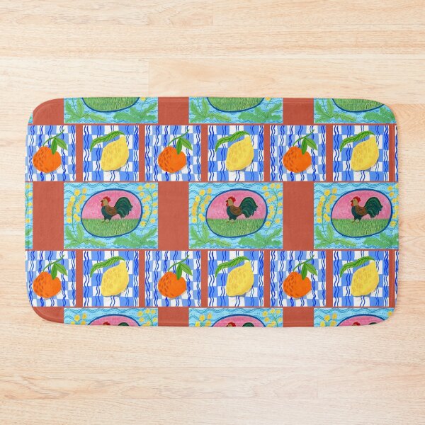 Item preview, Rooster and Citrus Pattern by Jemma Jamie Skidmore | Farmhouse Fresh Design designed and sold by Jemma Jamie Skidmore.
