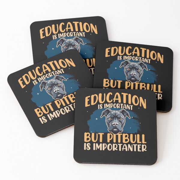 Item preview, Education Is Important but Pitbull Is Importanter, Counselor Teacher ADHD Mental Health, Special Education Teacher, Sarcastic Teacher, Dog Lover designed and sold by behindthefacts.