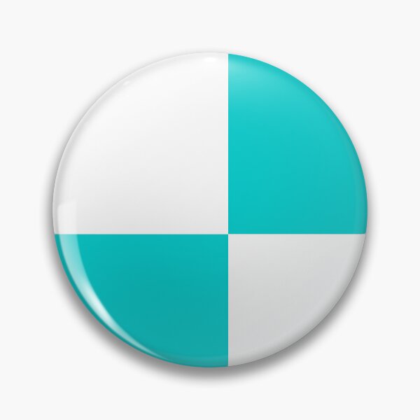 Artikelvorschau, Viertel - Weiß und Cyan entworfen und verkauft von JustPatterns2.
