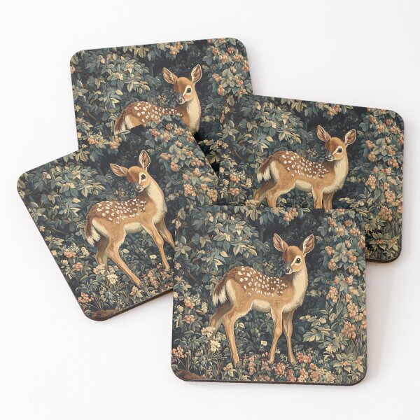 Item preview, Forest Elegance: Renaissance Fawn Verdure Tapestry designed and sold by Octavia Soldani.