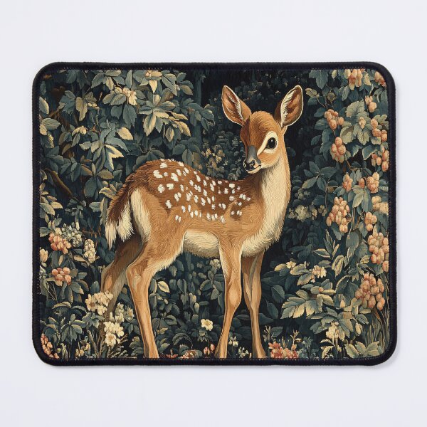 Item preview, Forest Elegance: Renaissance Fawn Verdure Tapestry designed and sold by Octavia Soldani.
