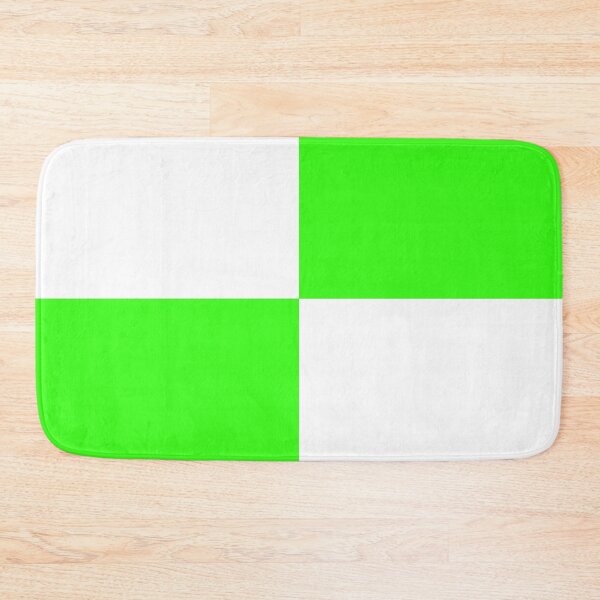 Item preview, Quarters - White and Neon Green designed and sold by JustPatterns2.