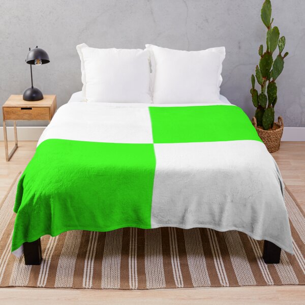 Item preview, Quarters - White and Neon Green designed and sold by JustPatterns2.