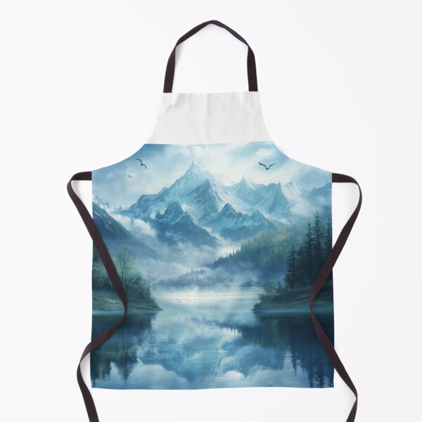 Item preview, Misty Mountains Landscape designed and sold by NicolasGlowArt.