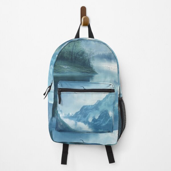 Item preview, Misty Mountains Landscape designed and sold by NicolasGlowArt.