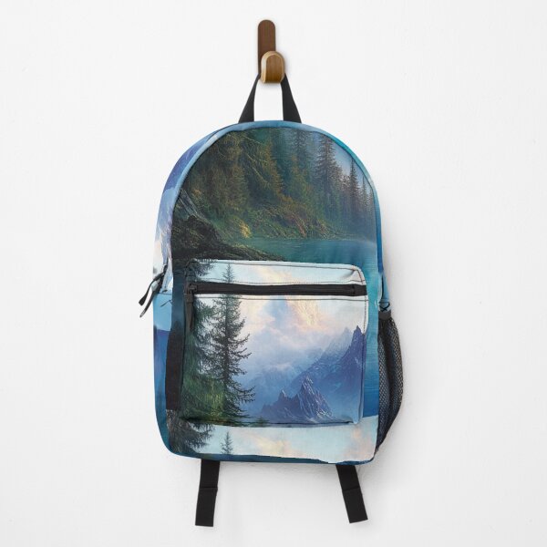 Item preview, Lake and Mountains Landscape designed and sold by NicolasGlowArt.