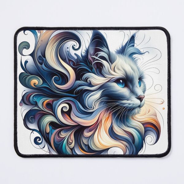 Item preview, Nebelung Cat - Whisper of the Wind designed and sold by LegademaArt.