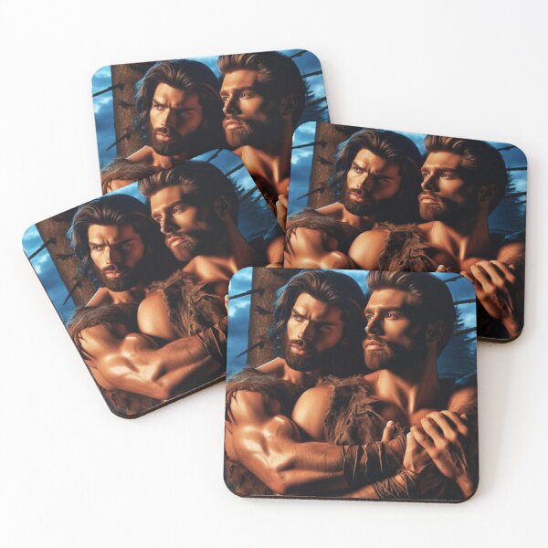 Aperçu de l'œuvre Amour herculéen Muscles antiques Ours en cuir Gay Pride Conception graphique créée et vendue par ItsAKinkThing.