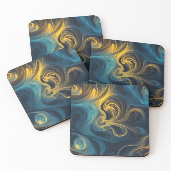 Item preview, Blue and Yellow Cosmic Radiance designed and sold by BirdsnStuff.