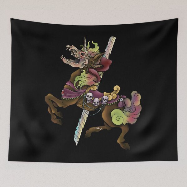 Item preview, Creepy carousel designed and sold by HoodRatSwagger.