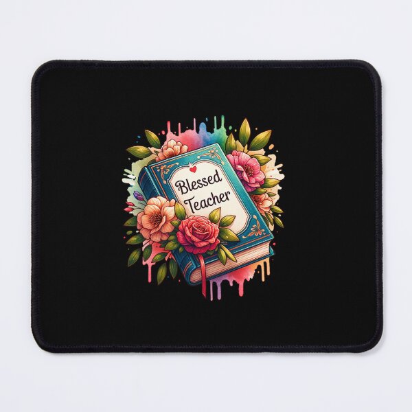 Item preview, "Blessed Teacher – Floral Book Design for Educators" designed and sold by artedigital99.