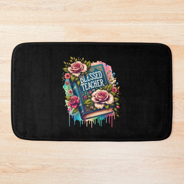 Item preview, Blessed Teacher – Floral Book Design for Educators designed and sold by artedigital99.