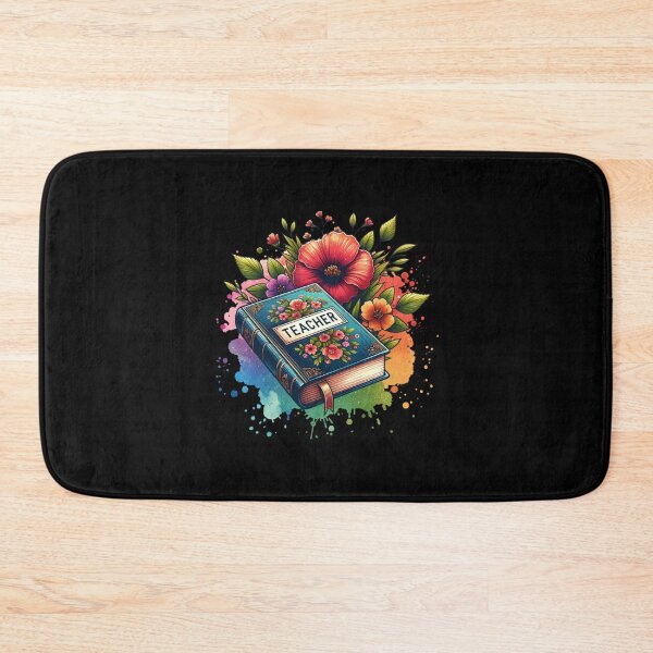 Item preview, Teacher – Floral Book Design for Educators designed and sold by artedigital99.