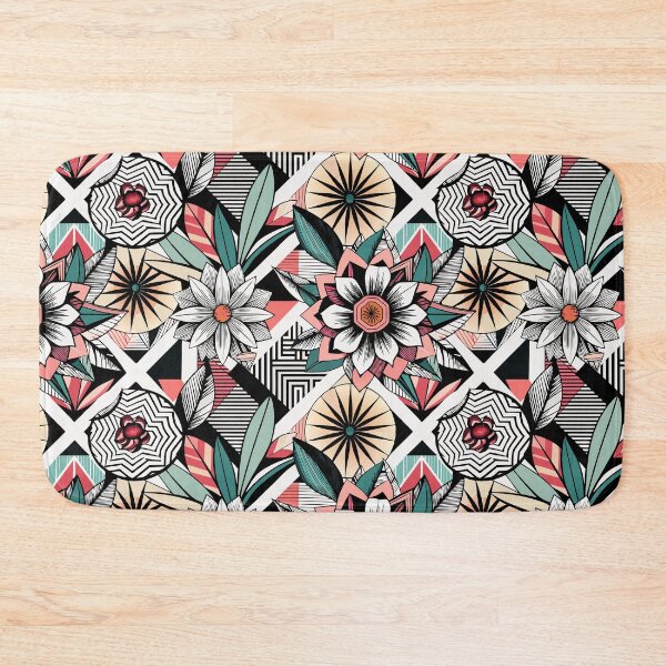 Item preview, Vibrant Floral Patterns With Geometric Shapes And Engaging Colors  designed and sold by Rostislav Bouda.