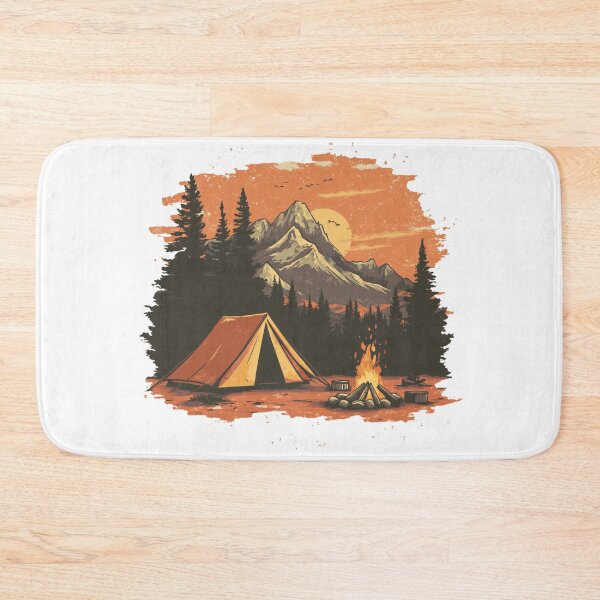Item preview, Campfire Mountains Outdoor designed and sold by NicolasGlowArt.