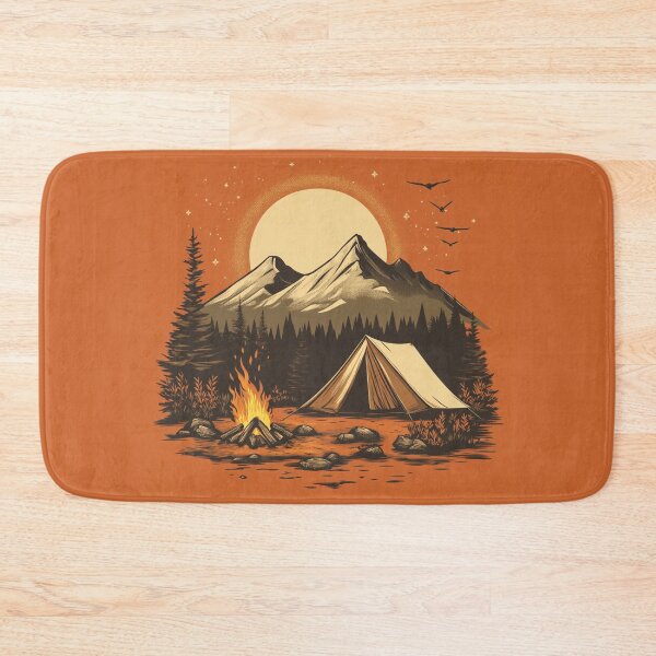 Item preview, Camping Outdoor Mountains designed and sold by NicolasGlowArt.