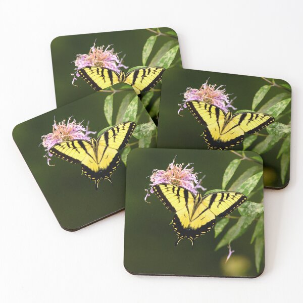 Item preview, Yellow tiger swallowtail butterfly closeup designed and sold by KRFNatureGifts.