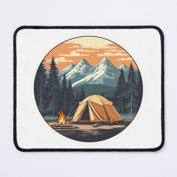 Item preview, Campfire Outdoor Mountains designed and sold by NicolasGlowArt.