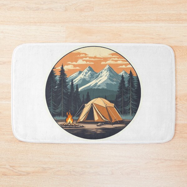 Item preview, Campfire Outdoor Mountains designed and sold by NicolasGlowArt.