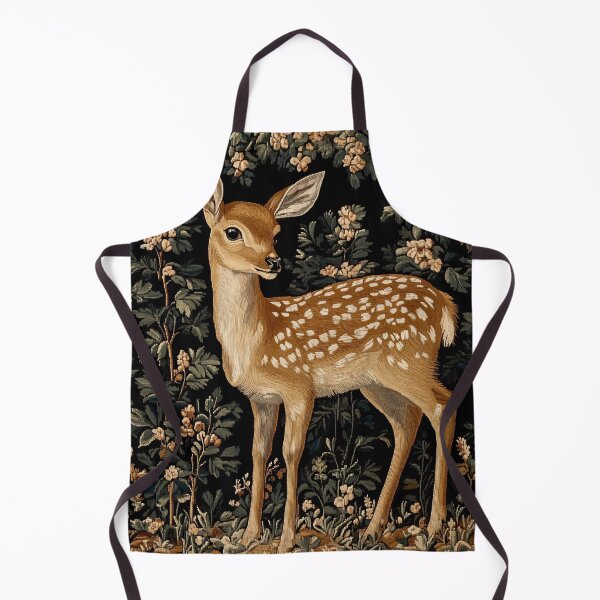 Item preview, Wildwood Grace: Verdure Tapestry with Fawn and Blossoms designed and sold by Octavia Soldani.