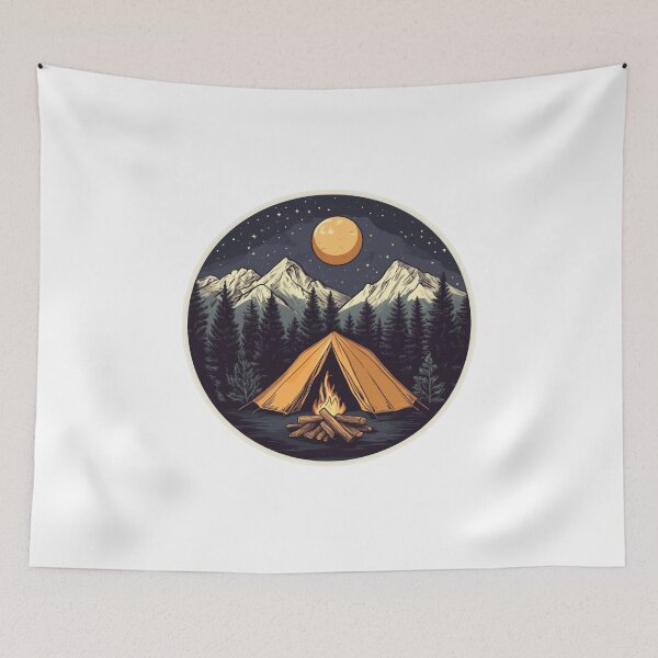 Item preview, Camping and Campfire designed and sold by NicolasGlowArt.