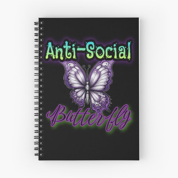 Item preview, Anti social butterfly emo designed and sold by Heaven Welch.