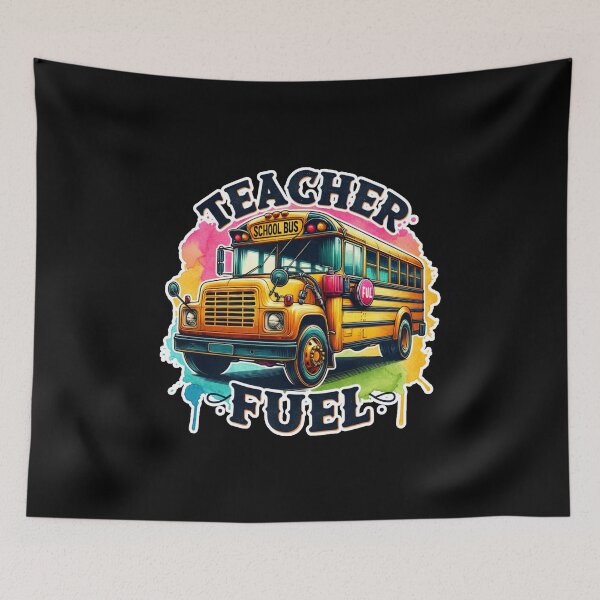 Item preview, Teacher Fuel – Energizing School Bus Design for Educators designed and sold by artedigital99.