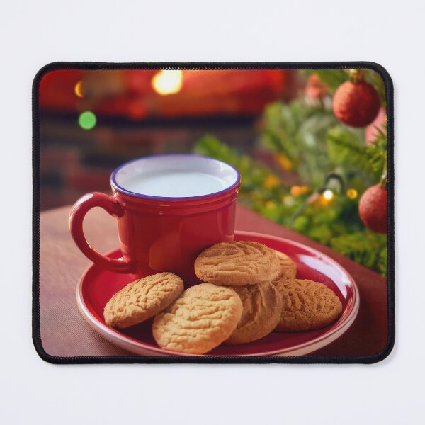Item preview, Cookies and milk at fireplace designed and sold by psychoshadow.