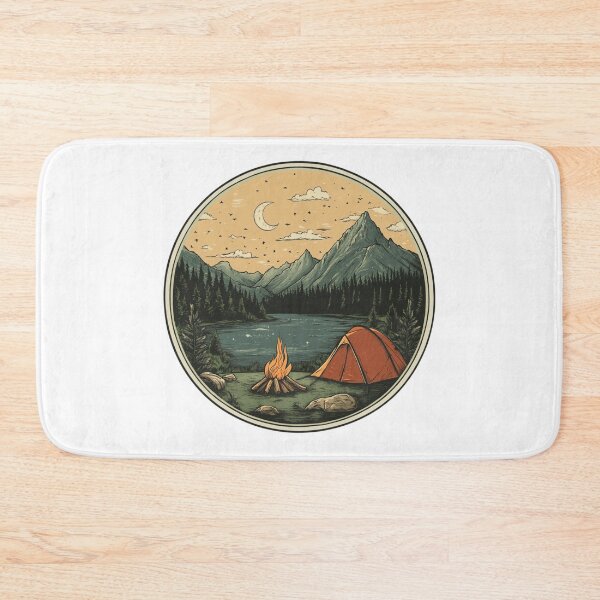 Item preview, Campfire Outdoor and Mountains designed and sold by NicolasGlowArt.
