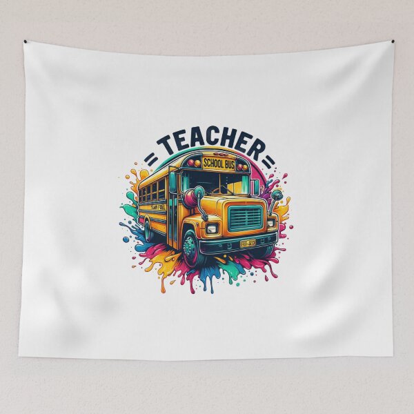 Item preview, Teacher Fuel – Energizing School Bus Design for Educators designed and sold by artedigital99.