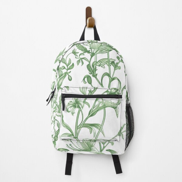 Item preview, Floral pattern. Green flowers and leaves on a white background. designed and sold by MagelliShop.