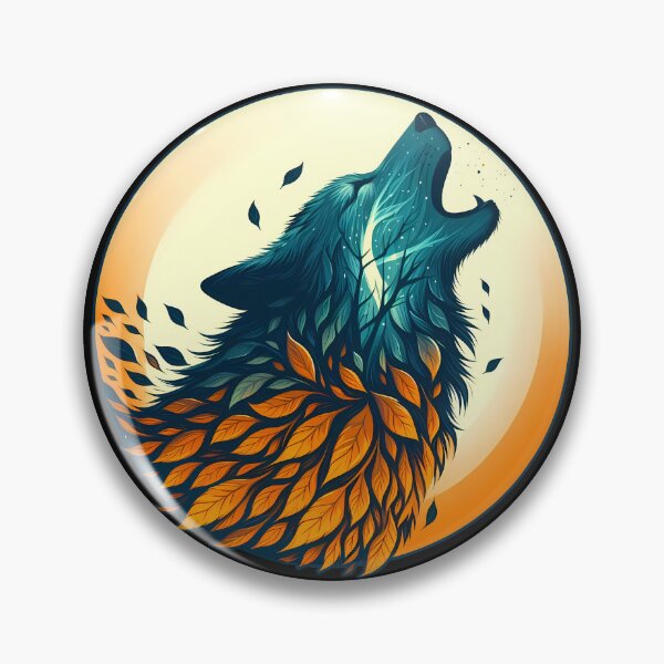 Item preview, Wolf Made of Leaves, Ai Generated Art  designed and sold by ACC .