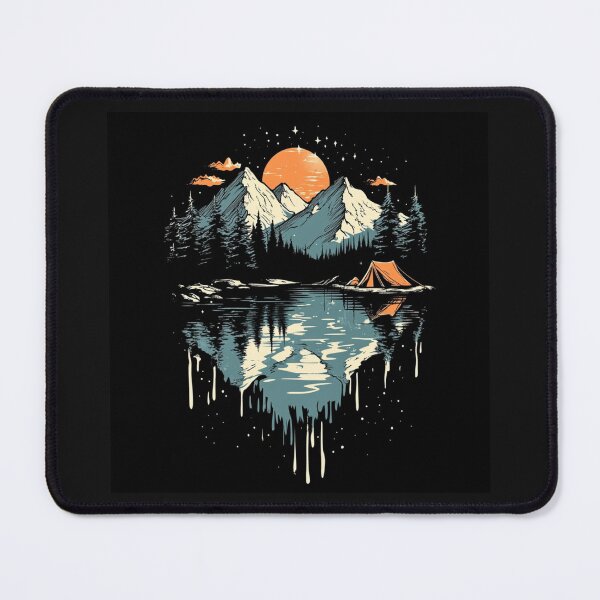 Item preview, Dark Mountains Landscape designed and sold by NicolasGlowArt.