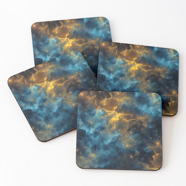 Item preview, Blue and Yellow Cosmic Radiance designed and sold by BirdsnStuff.