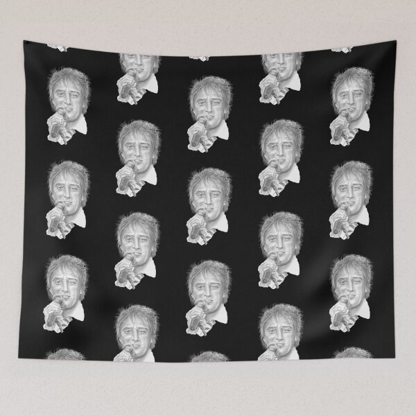 Item preview, Sir Rod Steward pencil drawing designed and sold by Jennifer Morcom.