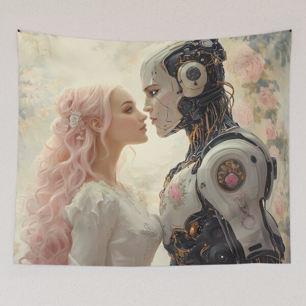 Item preview, Rococo & AI: A Dance of Pastel Harmony (Soft Pink I) designed and sold by DeenaZoeyFusion.