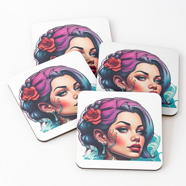 Item preview, Tattoo Pinup Girl  designed and sold by MatrixTattoo.