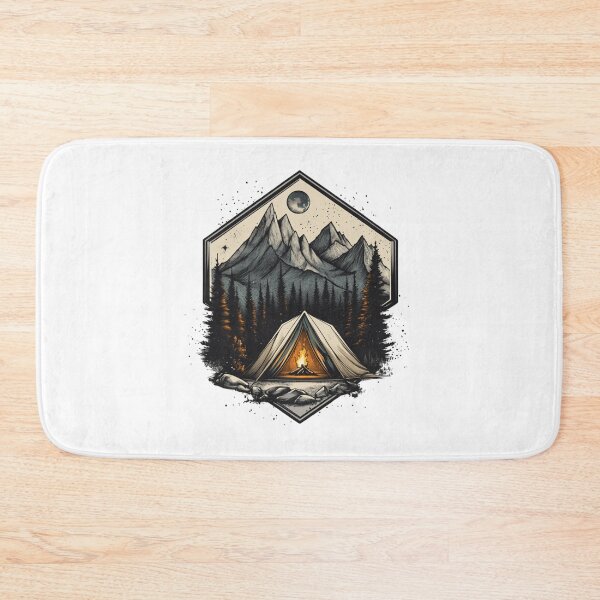 Item preview, Outdoor Campfire and Mountains designed and sold by NicolasGlowArt.