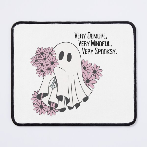 Item preview, Very Demure, Very Mindful - Cute Ghost with Flowers designed and sold by Teribelle.