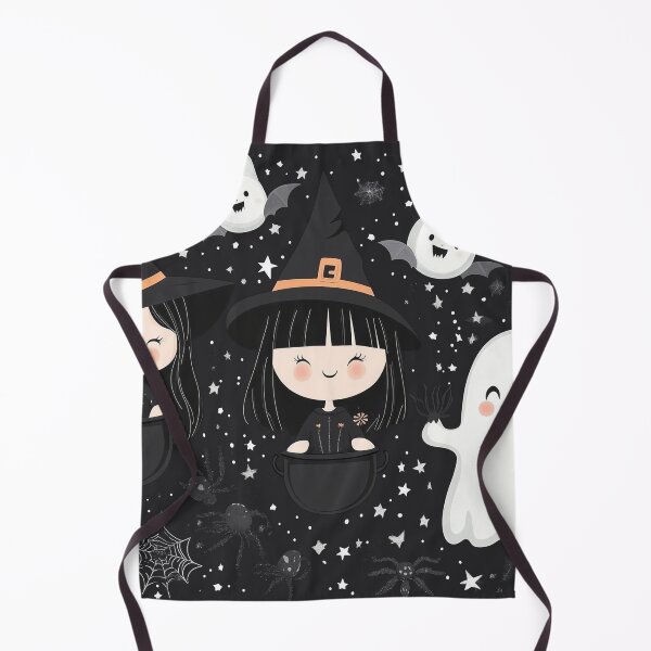 Item preview, Kawaii Cute halloween witches Bats and Spooky Ghorts designed and sold by BeatnikBuddha.