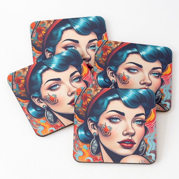 Item preview, Tattoo Pinup Girl  designed and sold by MatrixTattoo.