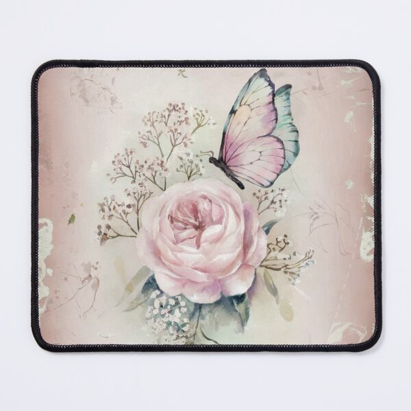 Item preview, Cabbage Rose and Butterfly Vintage Beauty designed and sold by SloganExpress.